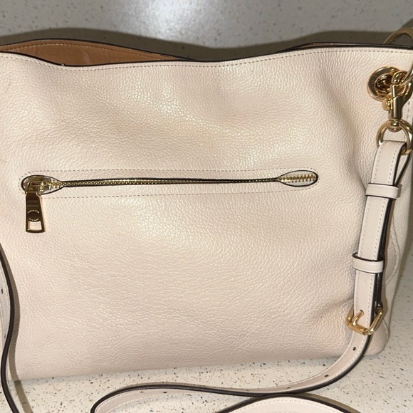 Coach Off-White Leather Shoulder Bag - Picture 3 of 9